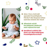 Kindii Natural Balance vochtige doekjes voor baby's – (1 x 60 st.) Vochtige doekjes voor baby's en kinderen – Beschermend, Aloë Vera, delicate geur – 60 st.
