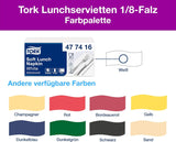Tork Soft Lunchservet Wit, 1/8 vouw, 3-laags, 33 cm x 33 cm, 150 servetten, 477416