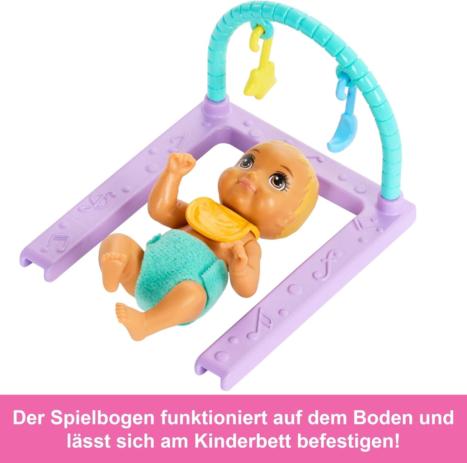Barbie Skipper-pop en kinderkamer met accessoires, inclusief tweelingpoppen, 1 wieg, 1 schommel, 1 schommelstoel en meer, HXM99 Naty Shop Dolls