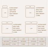 Zomerdekbed 155X220 Licht zomerdekbed 90 GSM dekbedden 155X220Cm dekbed Dun dekbed Bruikbaar zonder hoes Koeldekbed Soft Cosy White Dekbedden en quilts Naty Shop
