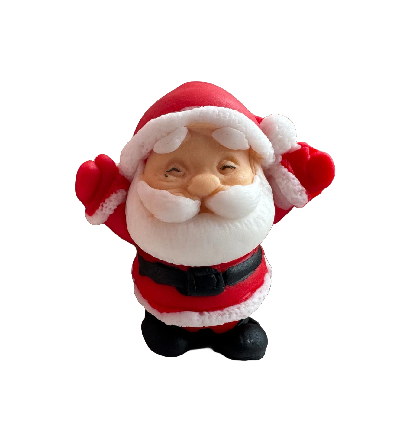 Eetbare decoratie van suikerpasta, Kerstmanversieringen van Sugar Paste Naty Shop