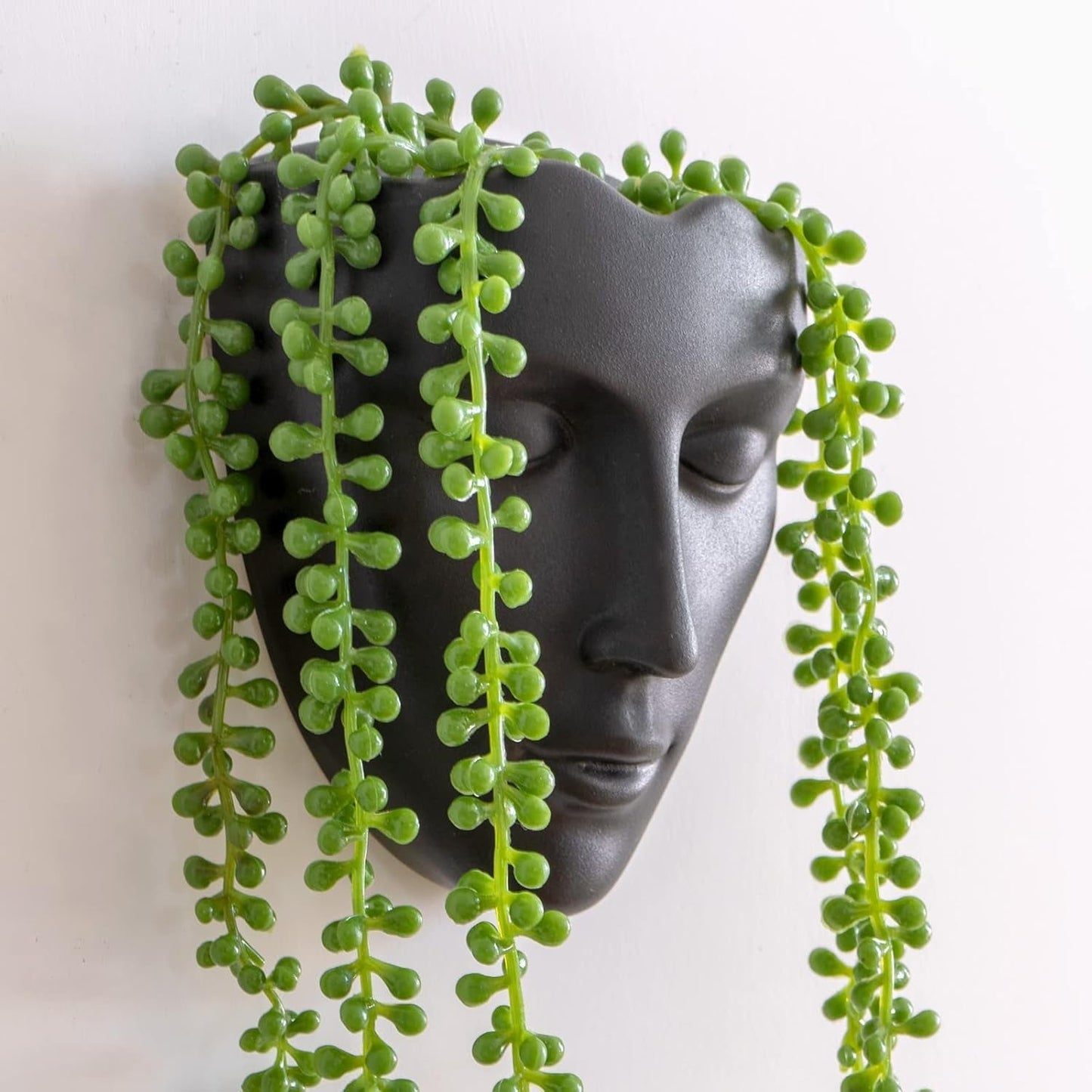 Notakia gefacetteerde wandgemonteerde binnen-buiten plantenbak met afvoer voor vetplanten, cactussen en kleine planten, unieke huisdecoratie, cadeau voor vrienden en familie