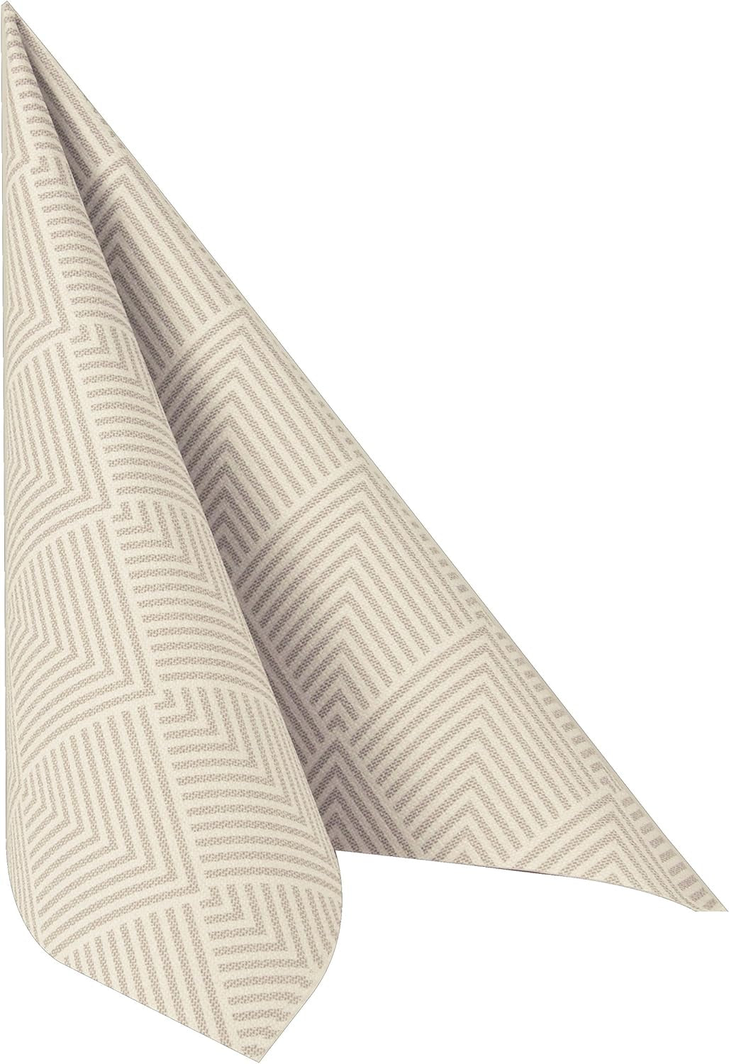 Papstar, 50 servetten "ROYAL Collection" 1/4-vouw 40 cm x 40 cm "Elegance" bruin, #86498 (pak van 2)