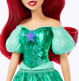 Mattel Disney Princess Ariel-pop, lang stylinghaar, positioneerbaar, afneembare schoenen en hoofdband, Disney-cadeaus, speelgoed voor kinderen vanaf 3 jaar, HLW10