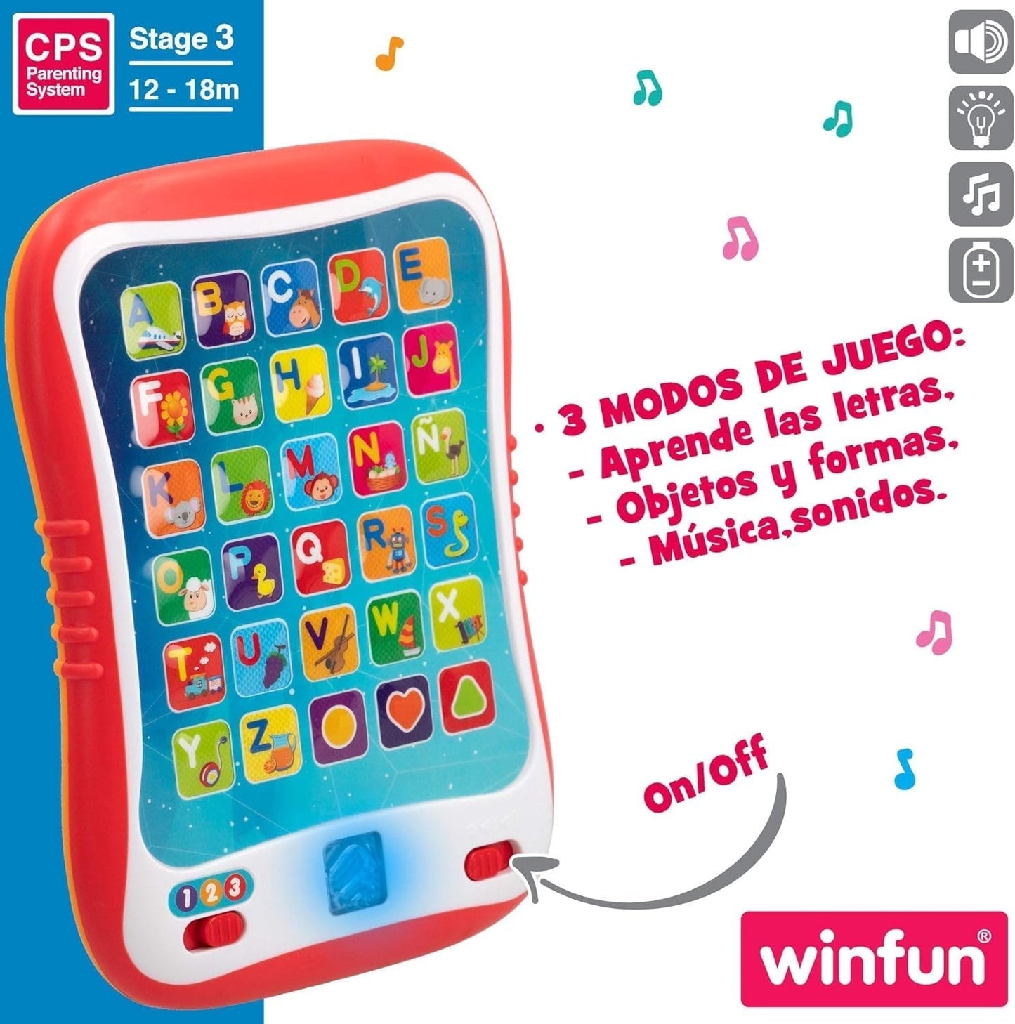 winfun ColorBaby 44256 Leerbakje met licht en geluid Babyspeelgoed Naty Shop