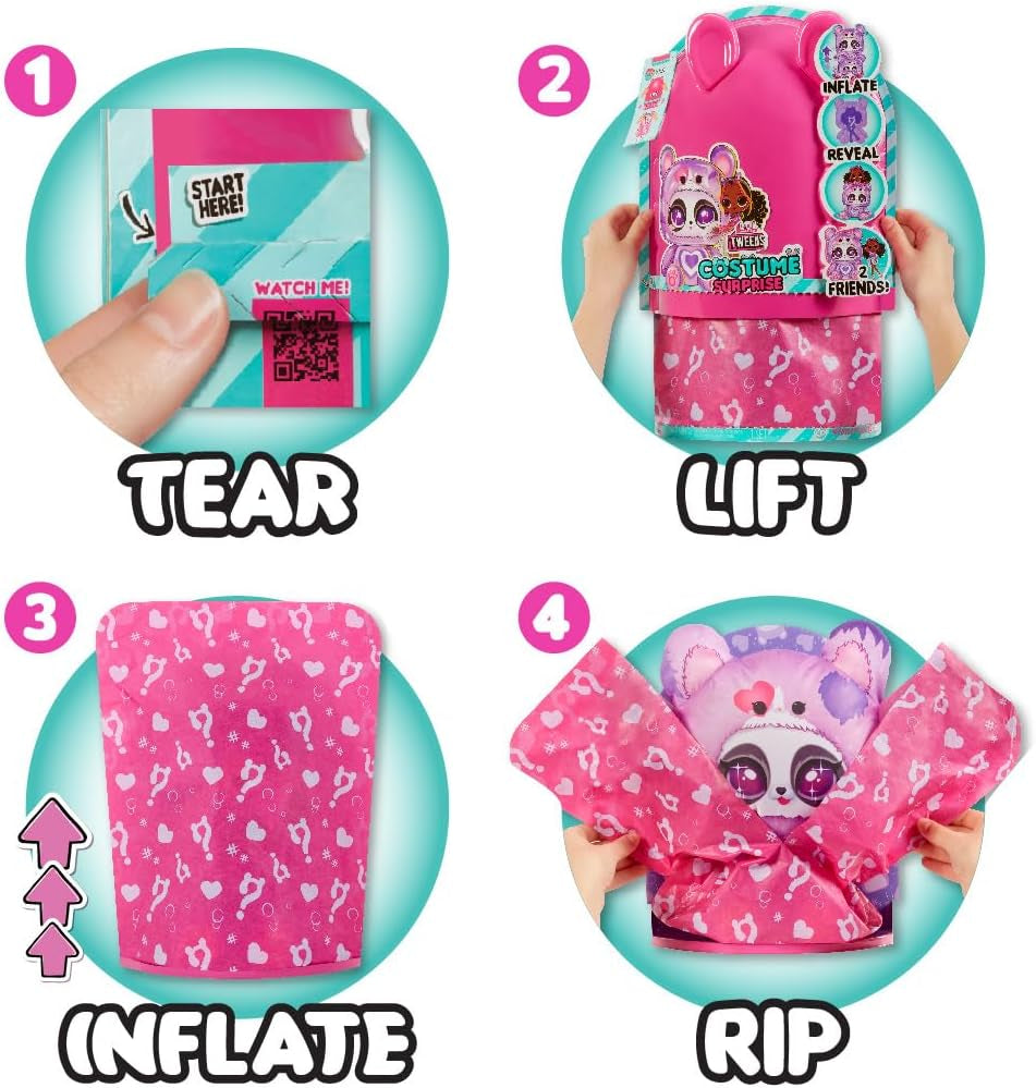 LOL Verrassing! Preteen-kostuum, verrassingshoepels, schattige modepop met opblaasbaar paars panda-kostuum en veel verrassingen, waaronder geweldige mode en accessoires - Ideaal voor kinderen vanaf 4 jaar