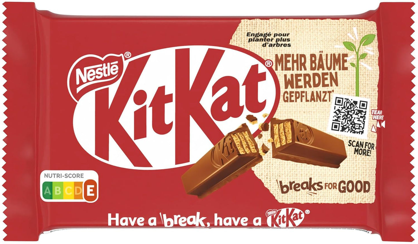 Nestlé klassieke chocoladerepen, knapperige wafelrepen van melkchocolade, verpakking van 48 (24 x 41,5 g)