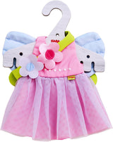HABA Fee Magische Poppenkleertjes - 2-delige set voor poppen van 18 maanden en ouder (30 cm) - Tule jurk met vleugels, inclusief bloemenhaarband - 1306243001
