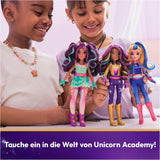 Unicorn Academy Ankleidepuppe Ava - die Original puppe uit de Netflix-serie, 24 cm groot en met 7 accessoires voor fantasievolle rollenspellen, voor kinderen vanaf 4 jaar