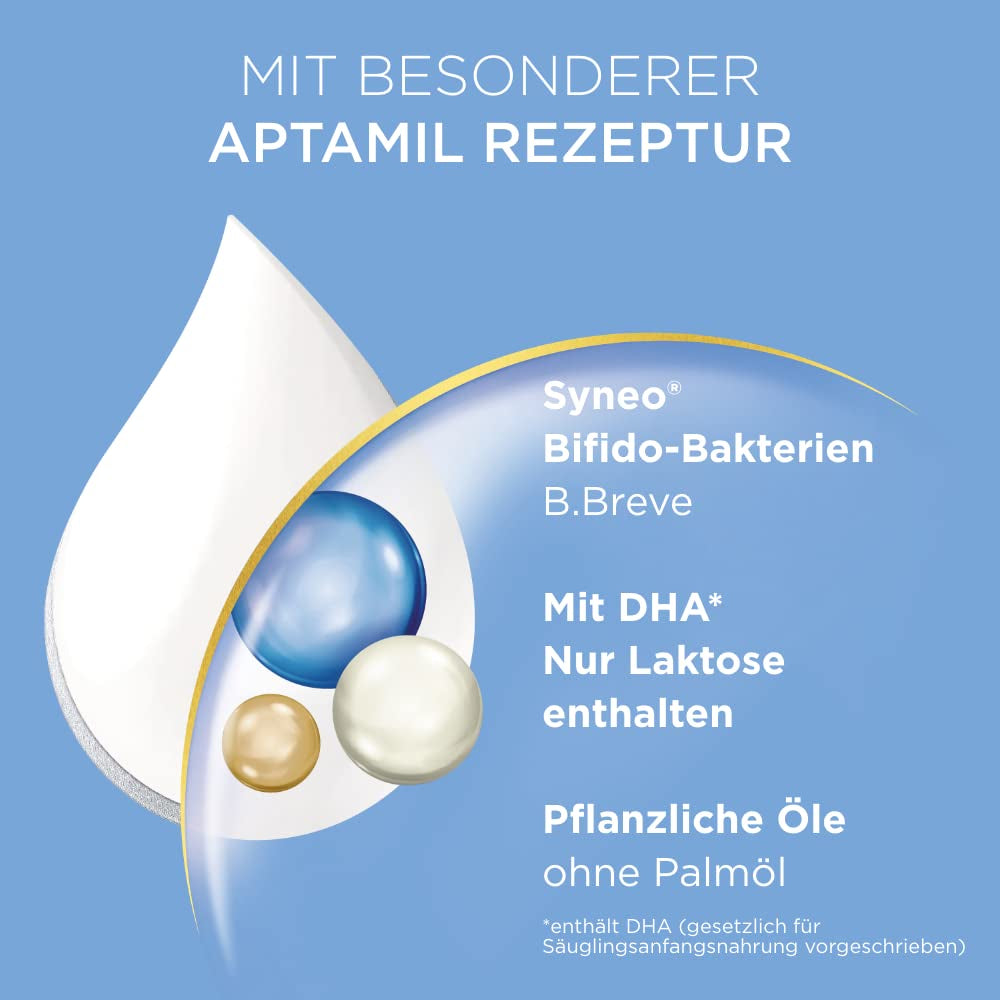 Aptamil Care PRE – Anfangsmilch van Geburt an, Mit DHA & Comfort – Spezialnahrung van Geburt an, Zum Diet Management, Bei Koliken, Blähungen & Verstopfungen, Palmöl, Milchpulver, 1x 800 g