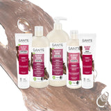 SANTE Naturkosmetik Glossy Shine Mask biologisch berkenbladextract + 3x eiwitcomplex, siliconenvrij en hydraterend haarmasker, veganistische haarverzorging voor meer glans en soepelheid, 150 ml Naty Shop Haarmasker