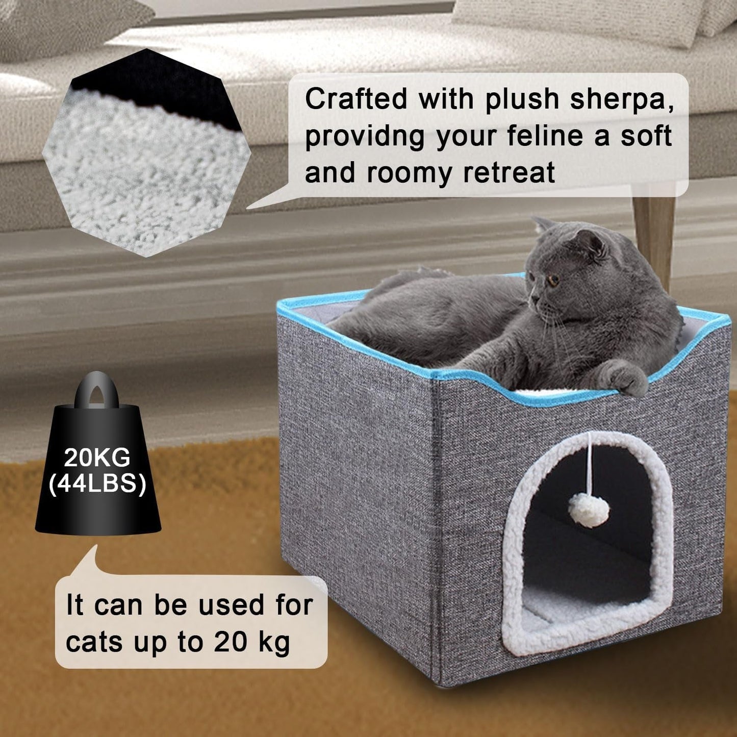 Dekens en meubels, Huisdieren, Grotten & Huizen, Katten, Kattenbedden, Katten - bedden, matrassen
