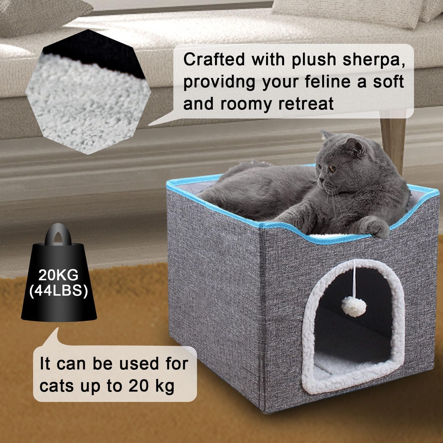 Dekens en meubels, Huisdieren, Grotten & Huizen, Katten, Kattenbedden, Katten - bedden, matrassen