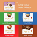 merci Finest Selection Mousse au Chocolat Variatie – 1 x 210 g – Specialiteiten Exquise chocolademousse – Gevulde en ongevulde pralines