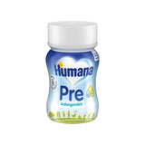 Humana Initial Milk Kant-en-klaar, vanaf de geboorte, Kant-en-klare melk voor zuigelingen, Als aanvulling op de moedermelk of als enig pre-food, Babyvoeding alleen met DHA en lactose, 24 x 90 ml Naty Shop Standaardtitel