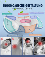 Nekkussen Orthopedisch kussen voor nekpijn Memory Foam kussen Ergonomisch kussen voor optimale ondersteuning Neksteunkussen voor laterale rug- en buiksteunen Cervicale orthopedische kussens Naty Shop