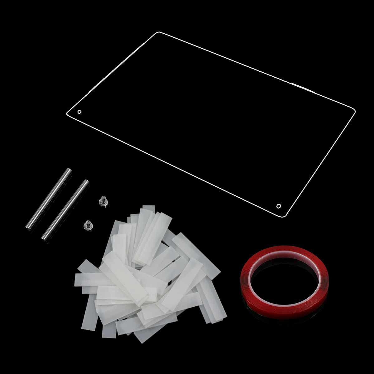 Nageldisplay van acrylglas met displaystrips en nanokleefstof, nageltipdisplay, transparante nail art-kleurenkaart, nail art-display, nageloefeningsdisplay (transparant)