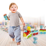 Clementoni Animali-3 Pratend interactief uitbreidbaar elektrisch treinspeelgoed voor 1-jarige baby (Italiaanse versie) Made in Italy Veelkleurig 17740 Jucarii Bebe Naty Shop