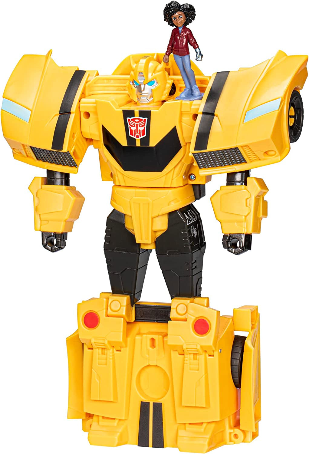 Transformers Earthspark Spin Changer Optimus Prime-figuur (20 cm) met Robby Malto-figuur (5 cm), vanaf 6 actiefiguren Naty Shop Single Bumblebee