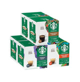 STARBUCKS Probierset, Espresso-Varianten van Nescafé Dolce Gusto Kaffeekapseln 6 x 12 (72 Kapseln) - Exclusief bij Amazon