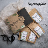 ORIGEENS Bio Kaffeebohnen Probierset 1kg | Premium Bio Arabica Kaffee Ganze Bohnen Set 4x250g | Traditionele Röstung | Kaffee Geschenkset