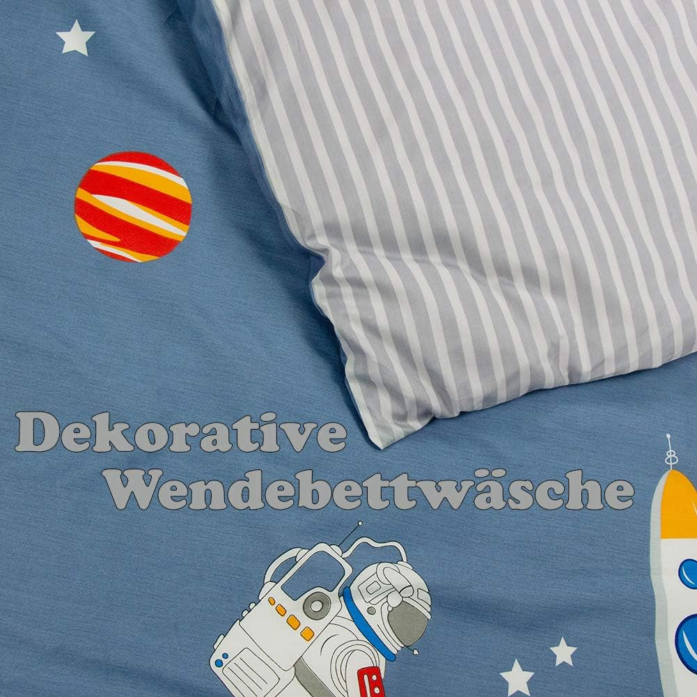 Beddengoed voor kinderen jongens met verschillende patronen, 100% katoen Beddengoed - kinderen Naty Shop
