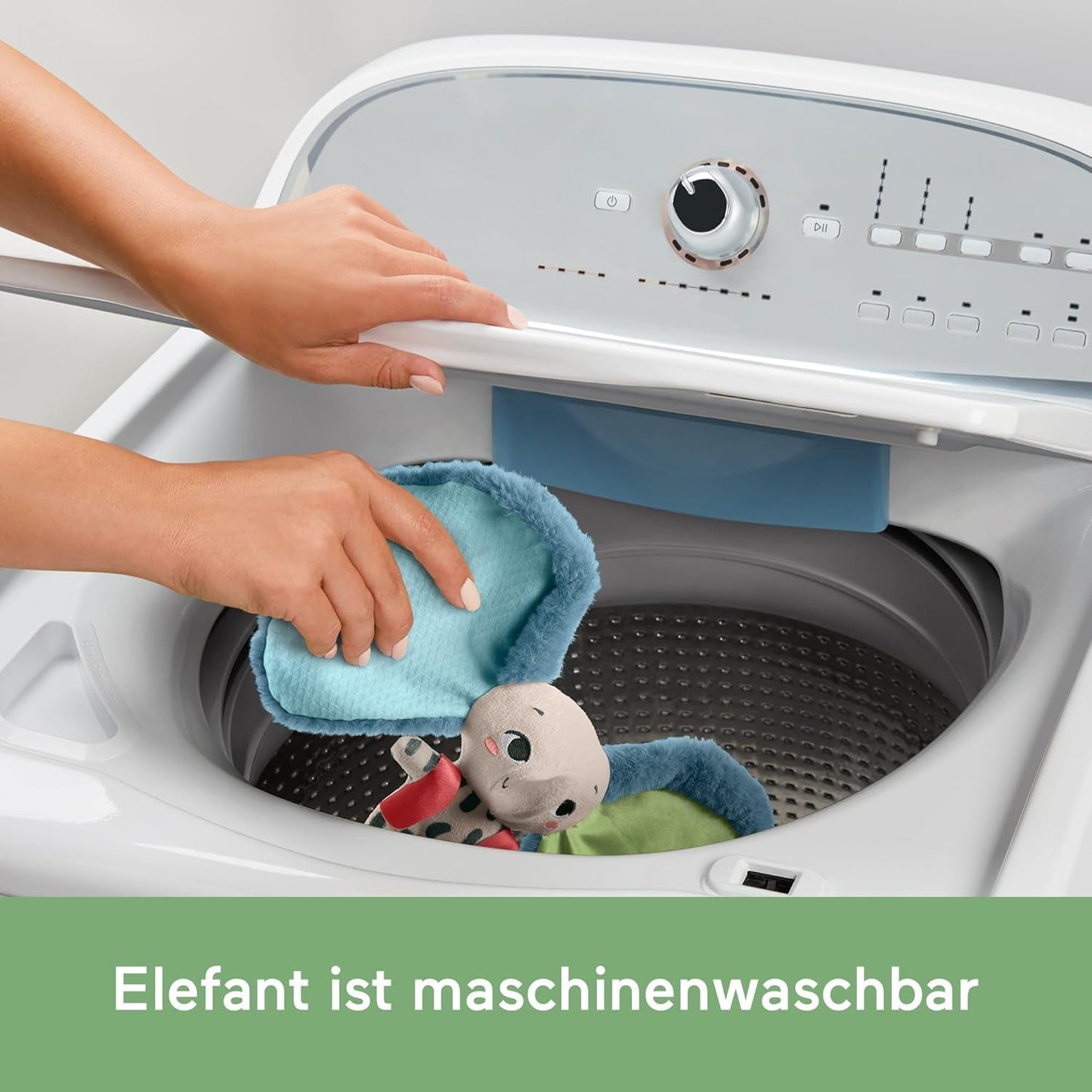 Fisher-Price Reuzeoorolifant - Schattig zacht knuffeldier met extra grote oren, gemaakt van 90% gerecycled plastic en FSC-gecertificeerde verpakking, voor baby's vanaf 3 maanden, HKD63 Bebe Toys Naty Shop