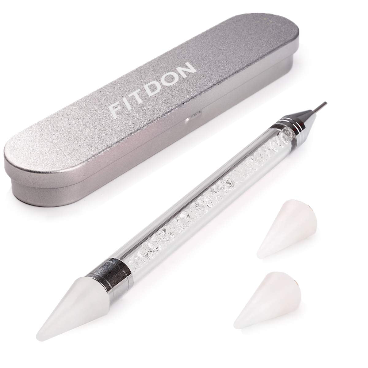 3200 nagelstenen set FITDON veelvormige glazen AB-stenen en heldere diamantglitter AB-stenen voor nagelkunstdecoratie doe-het-zelf-sets sieraden sleutelhangers nagelaccessoires