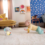 Bright Starts, knuffel-a-bye-babyolifantspeelgoed met lichtjes, liedjes, verschillende texturen en meer, veelkleurig speelgoed Bebe Naty Shop