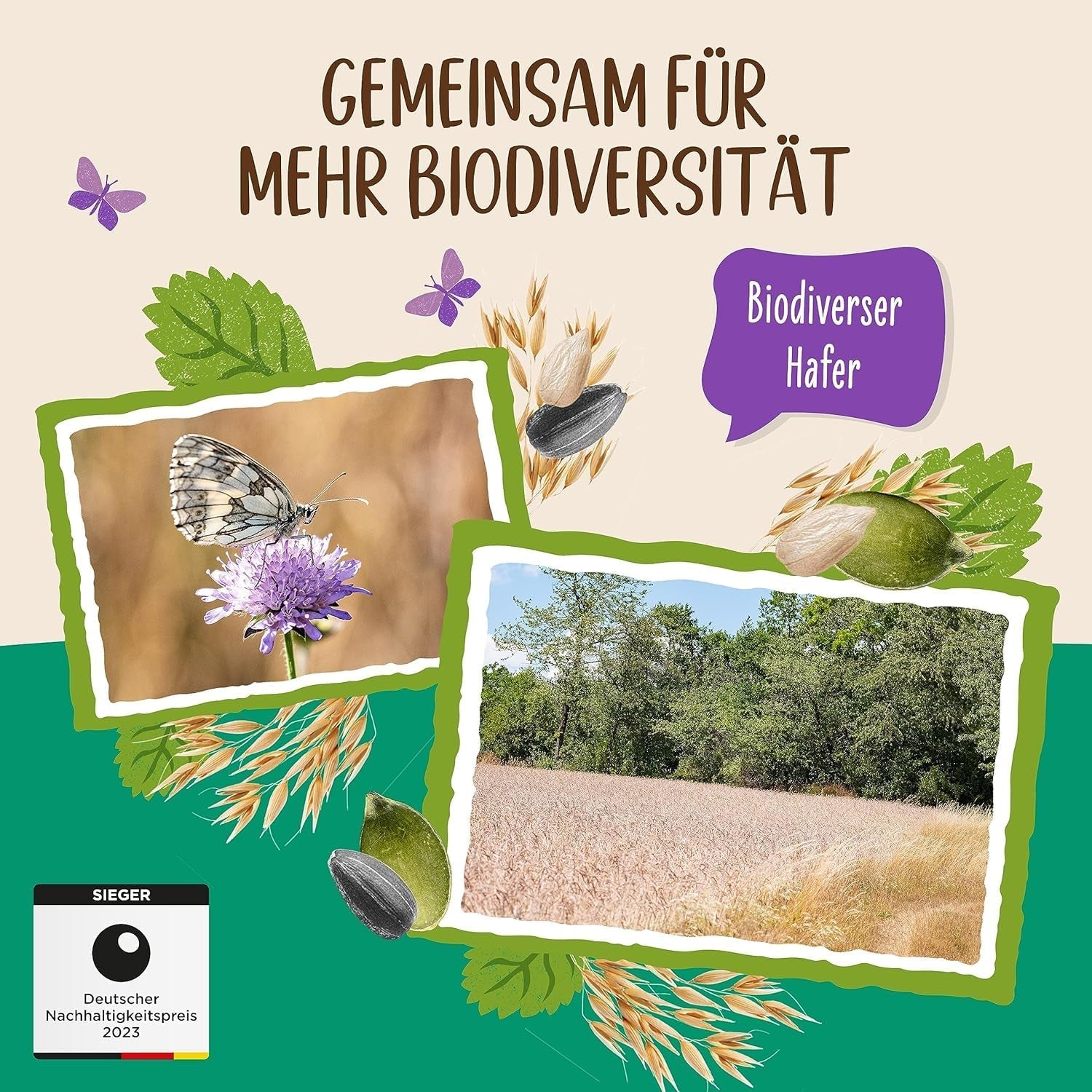 Allos ongezoete eiwitmuesli | Biologische Muesli | Havermout | Ontbijtgranen | Veganistisch (5 x 450 g), 1 stuk (pak van 5)