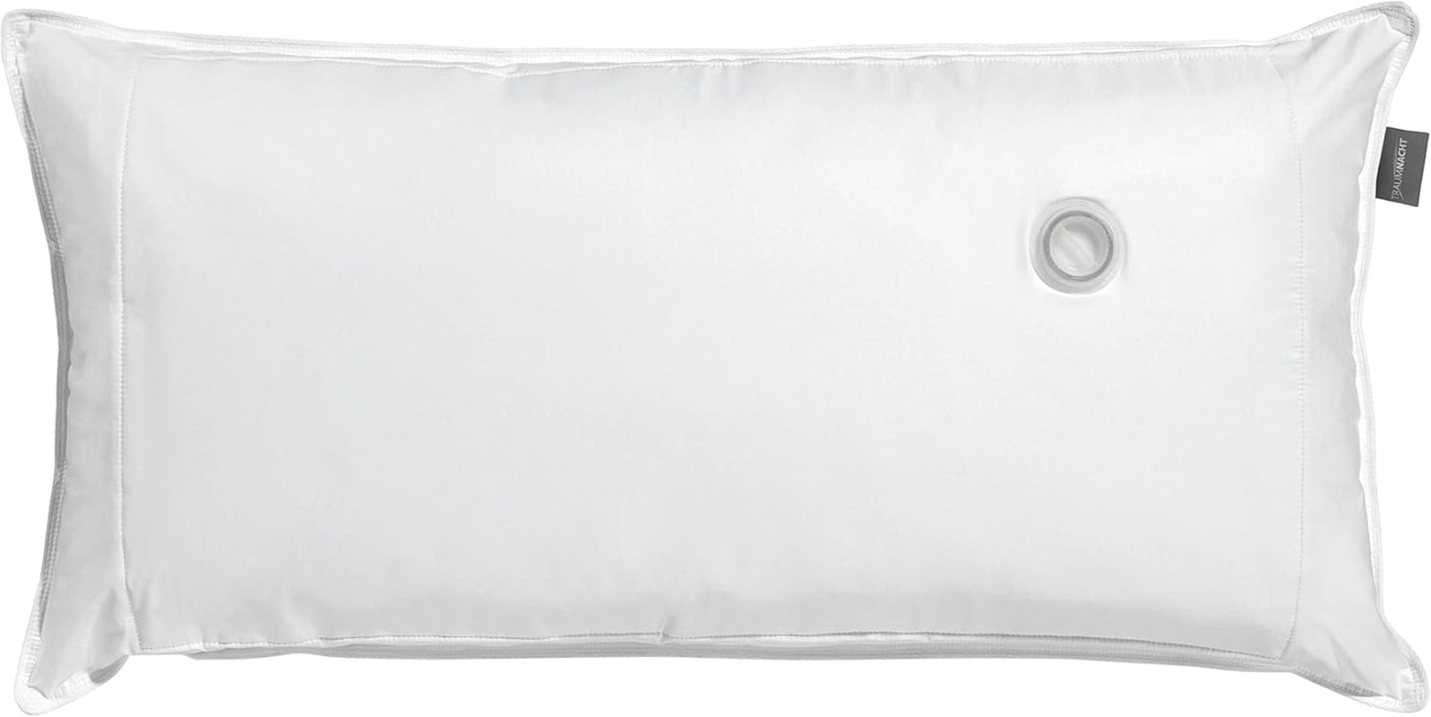 Traumnacht orthopedisch waterkussen met verstelbare vulhoeveelheid, 100% katoenen hoes, 40 x 80 cm, ontwikkeld in Duitsland - gemaakt in EU, wit, 1 stuk (1 pak) Naty Shop standaardkussens