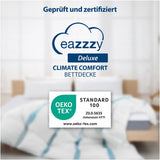 Genius Eazzzy Climate Comfort Dekbed 155 X 220 Cm, Vezeldicht, Lichtgewicht dekbed voor alle seizoenen, Ademend dekbed, Aangename temperatuur om te slapen, Dekbed voor alle seizoenen Dekbedden en quilts Naty Shop