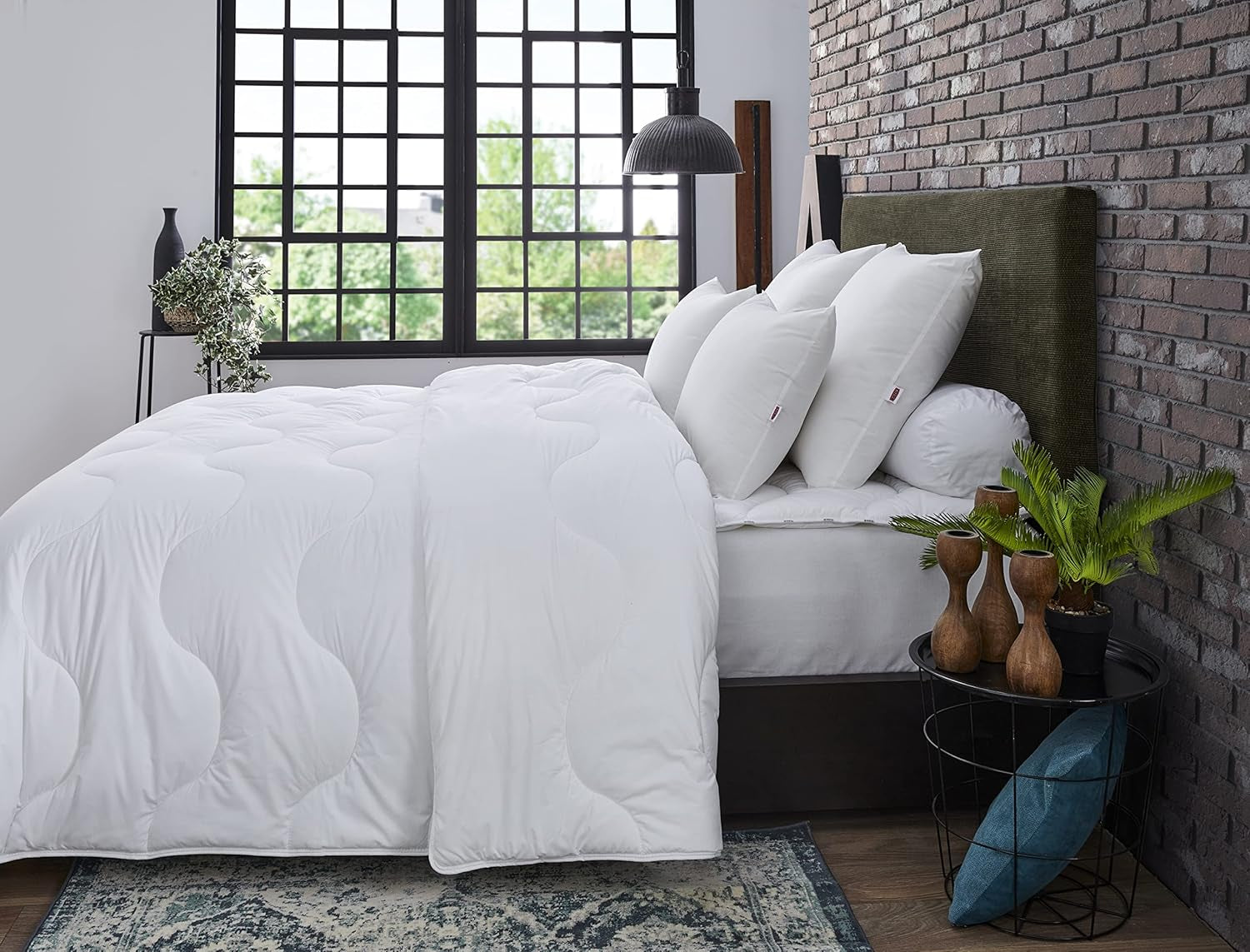 DODO Quilt München Basic, polyester, wit, 150X220 cm Quilts en quilts Naty Shop