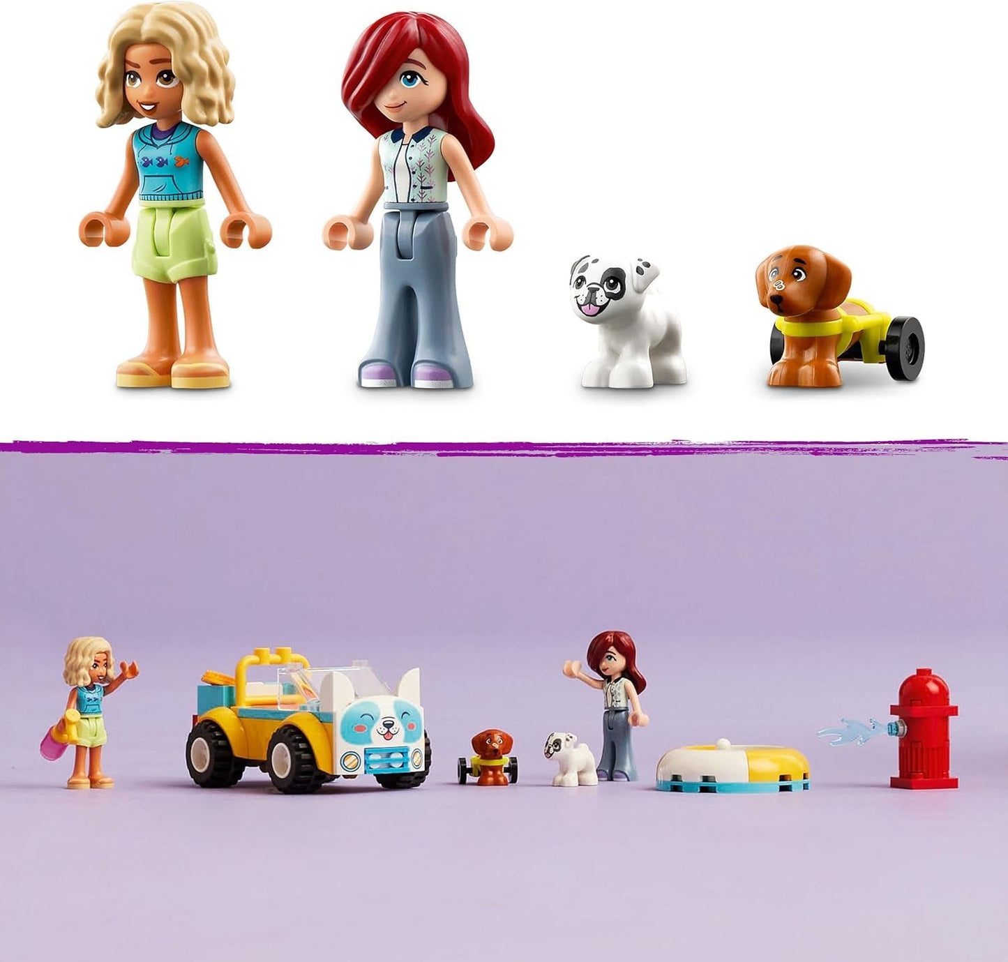 LEGO Friends Mobiele hondentrimsalon, fantasiespel dierenvoertuigspeelset, kinderspeelgoed met 2 figuren en 2 honden voor meisjes en jongens vanaf 4 jaar, hondentrimset 42635 Bouwsets Beuche in LEGO-Store