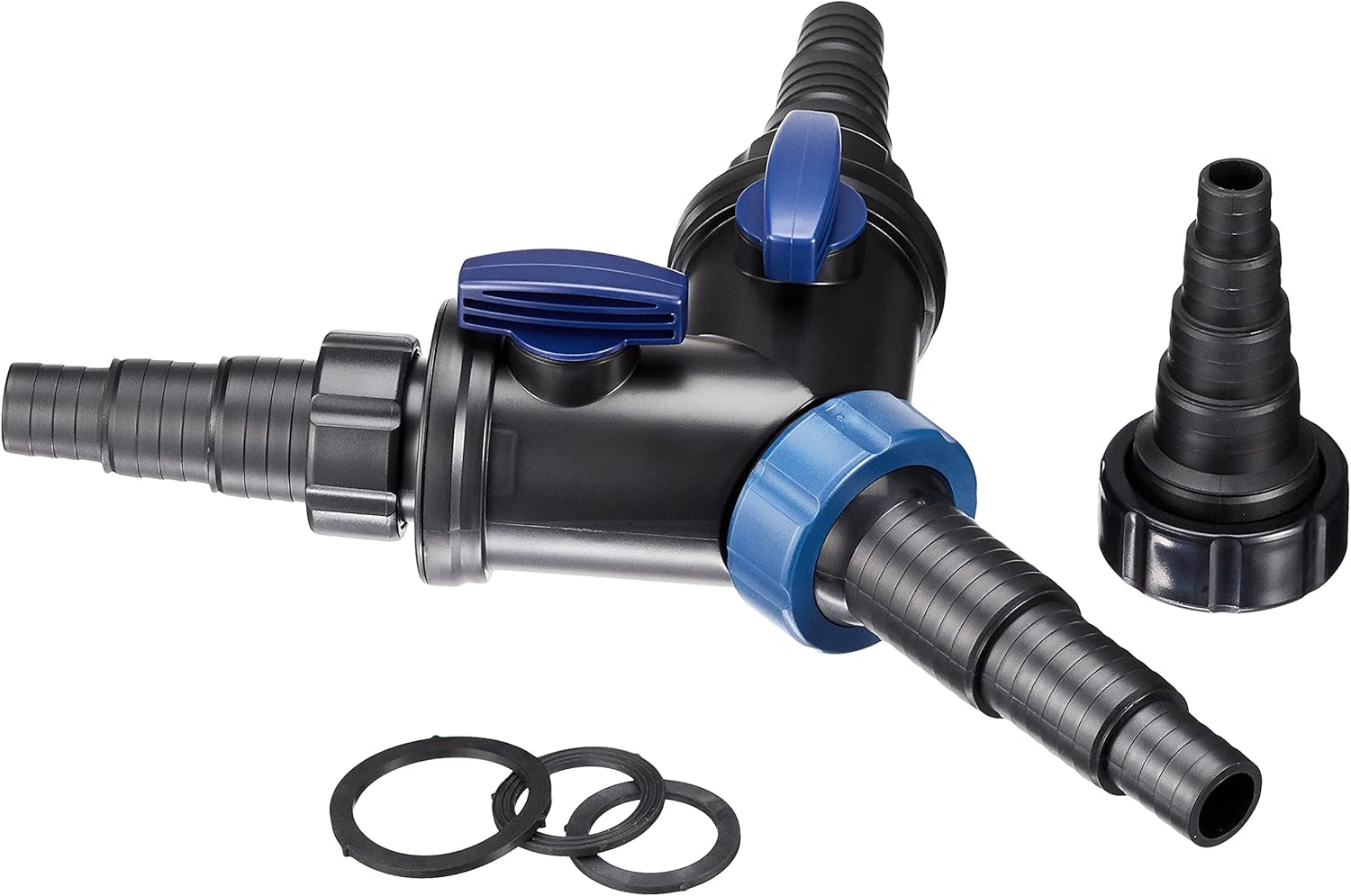 OASE 56668 Y-verdeler 1 1/2 inch, zwart - waterverdeler, universele trapfitting, verdeler, pompaccessoire