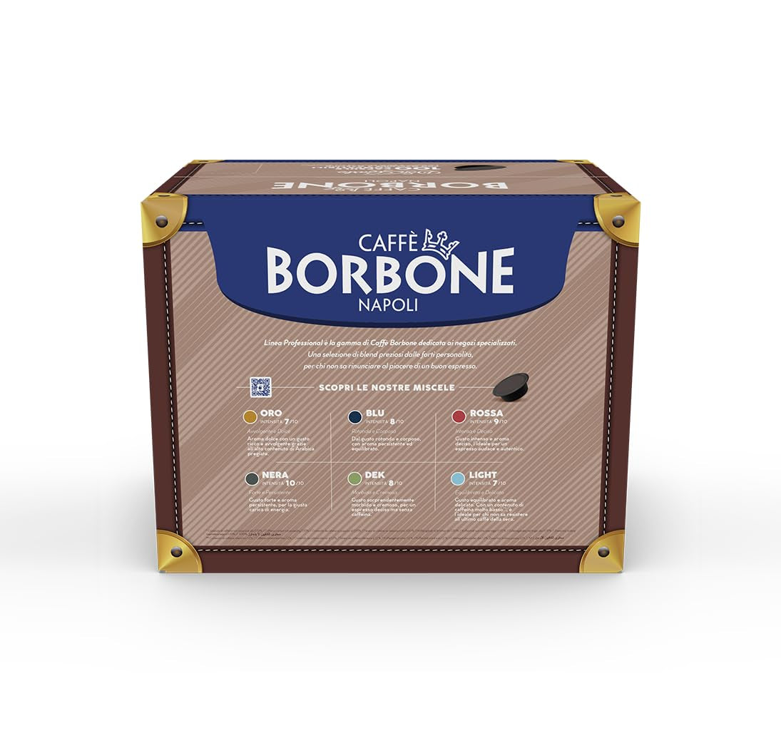 Caffè Borbone Kaffee Kapseln Don Carlo, Blue Mischung - 100 stuks - Compatibel met Kaffeemaschinen der Marke Lavazza®* A Modo Mio®*