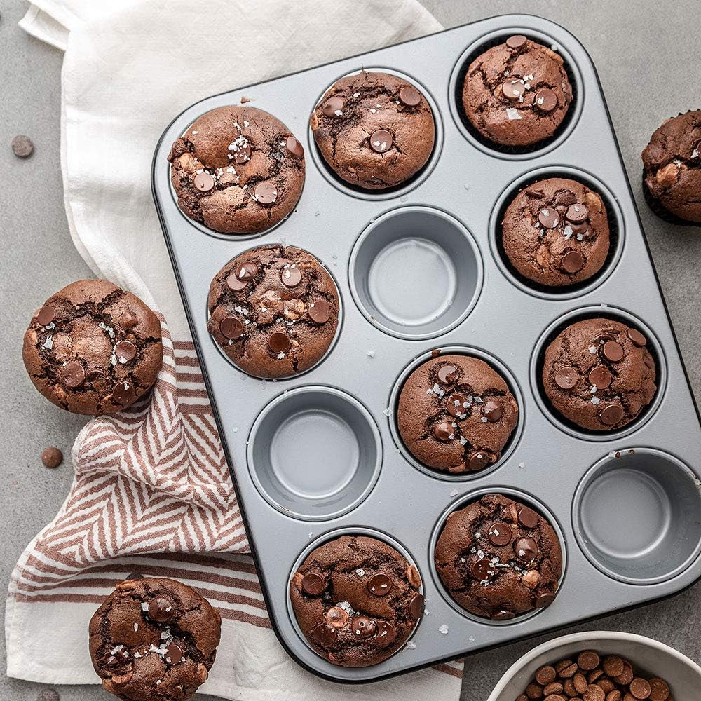 0062750 bakvorm voor 12 muffins Bakvormen en bakplaten Naty Shop