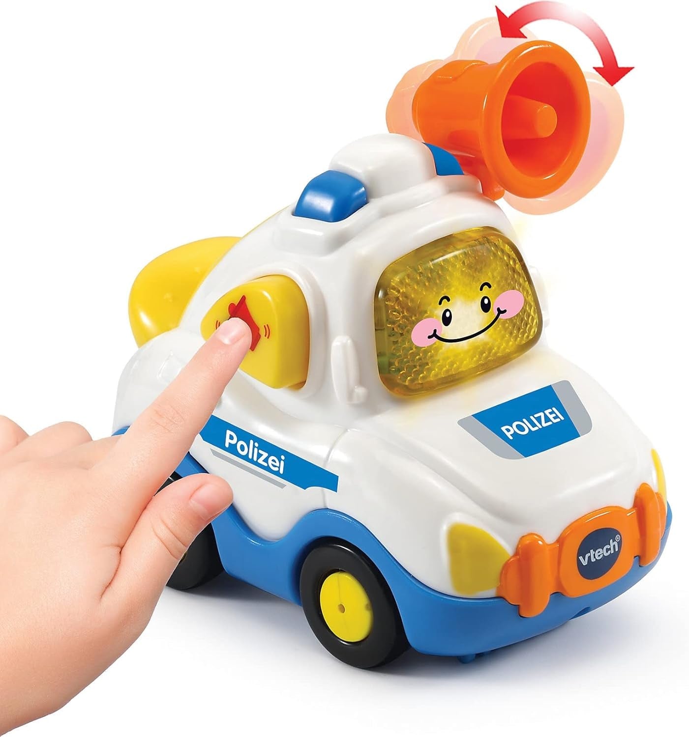 Vtech TUT TUT Baby Flitzer - Politie - Voor 1-5 jaar & TUT TUT Baby Flitzer - Brandweerwagen - Speelgoedauto met muziek, lichtknop, zinnen en interessante geluiden - Voor 1-5 jaar Babyspeelgoed Naty Shop