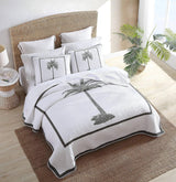 Tommy Bahama Palm Island-collectie | Dekbed - 100% katoen, omkeerbaar, zacht en ademend, voorgewassen voor extra zachtheid, kingsize bed, grijs Dekbedden en dekbedden Naty Shop