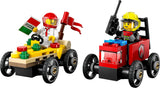 LEGO City pizzabezorgbus vs. Pizza Truck - Zeepkist speelgoed voor meisjes en jongens vanaf 5 jaar - Bouwset met minifiguren van 2 chauffeurs - Verjaardags- en feestdagencadeau 60458 Bouwsets Besuche den LEGO-Store