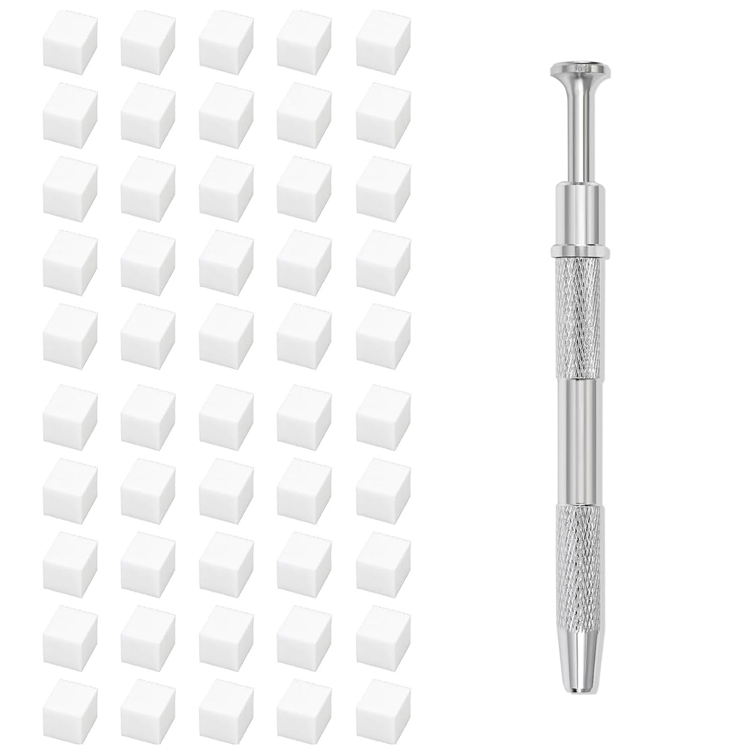 100 Stück Nail Art Schwamm Mit Piercing Zange,Nail Art Zubehör Schwamm Mit Piercing Kugel Aufdreher,Spons Brush Applikator,Nagelkunst-Rendering-Werkzeuge,Für Gradient Nail Art Patterns Erstellen.