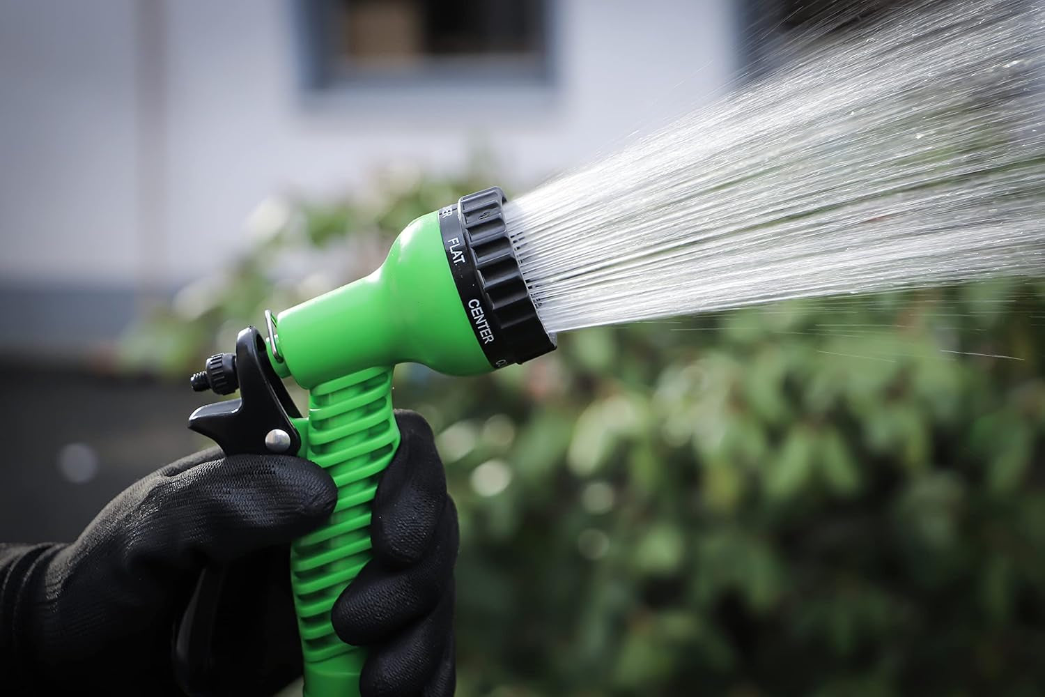 BGS doe-het-zelf 70903 | Waterslang | Textiel | Flexibel | met tuindouche met 7 functies | 3-10 meter