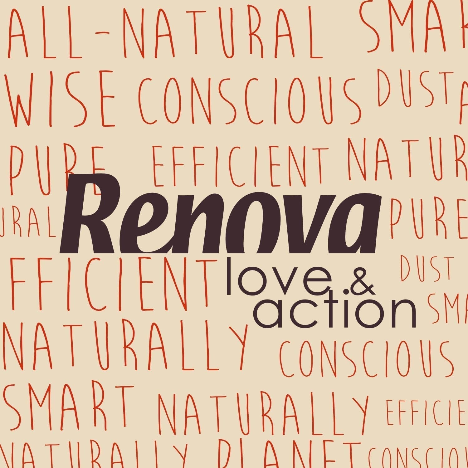 Toiletpapier Renova Eco Love & Action, 4 stuks
