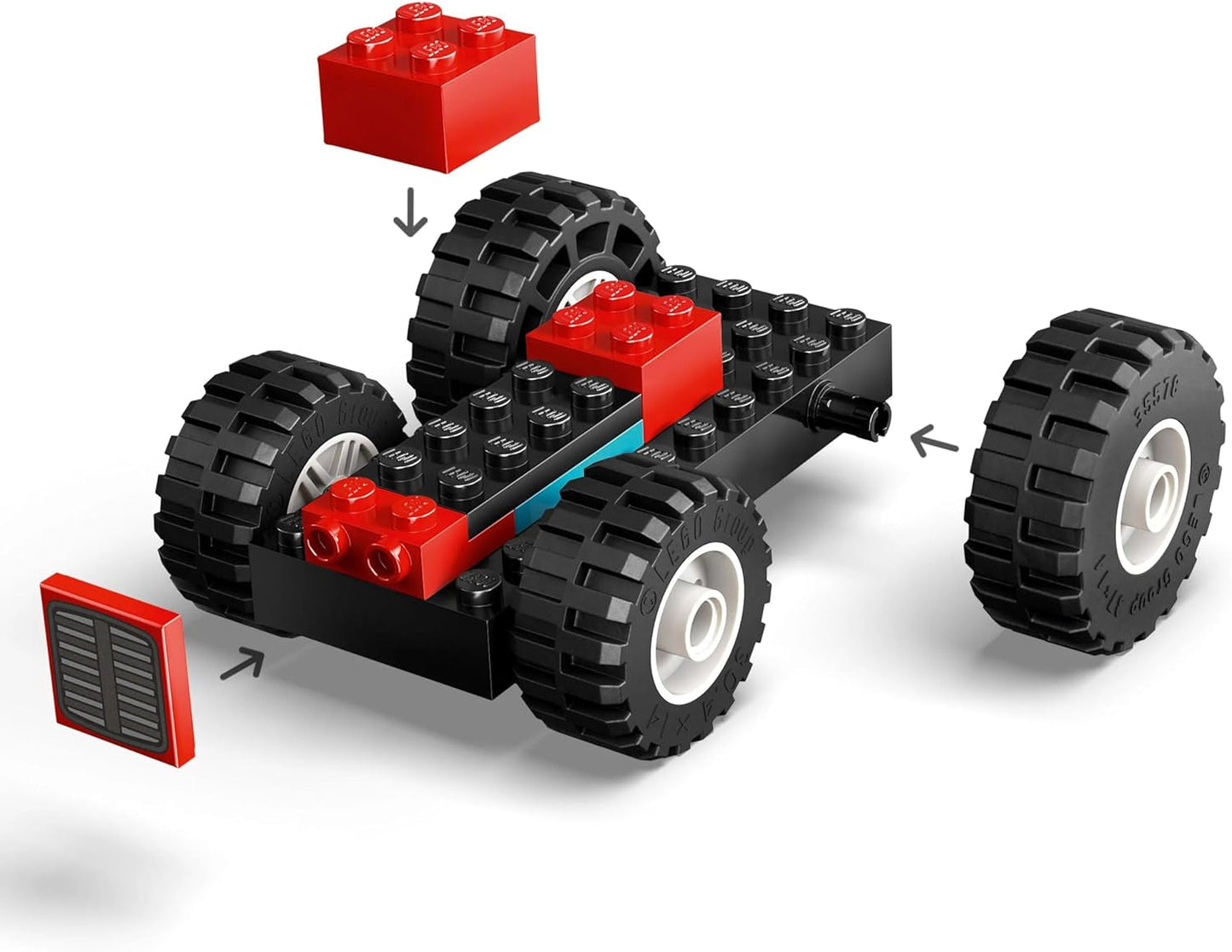 LEGO City tractor met aanhanger - Boerderijspeelgoed met tractor en dierfiguren - Montessori speelsets voor jongens en meisjes vanaf 4 jaar - cadeau met 2 minifiguren 60461 Bouwsets Besuche den LEGO-Store