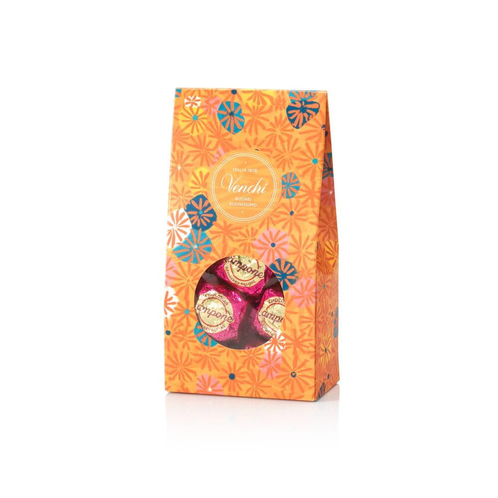 Venchi - Murrine Chocolade Frambozen Praline Geschenkdoos, Pure Chocolade, 288g, Glutenvrij, Geen kunstmatige kleurstoffen, Geen bewaarmiddelen - Perfect cadeau-idee