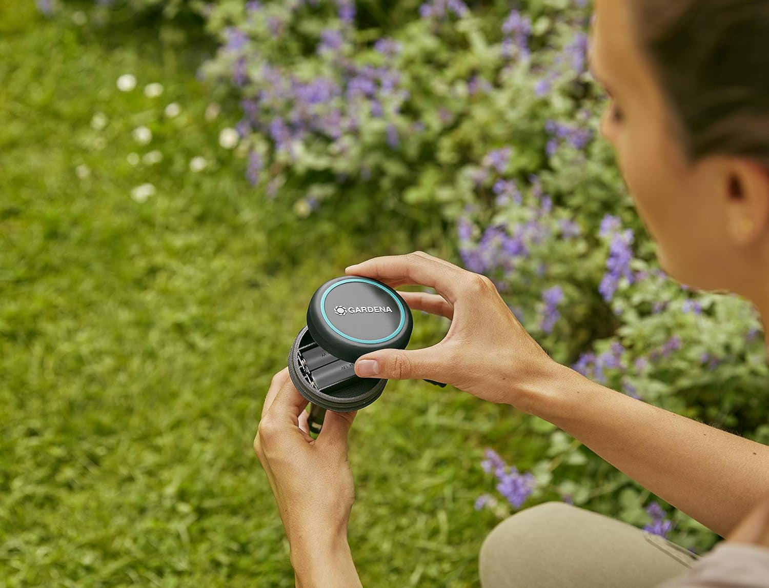 Gardena verlengkabel (10 m) voor regensensor en bodemvochtsensor, aansluitkabel met Easy Click systeem, verlengbaar tot 105 m, voor boven- en ondergronds gebruik (01868-20)