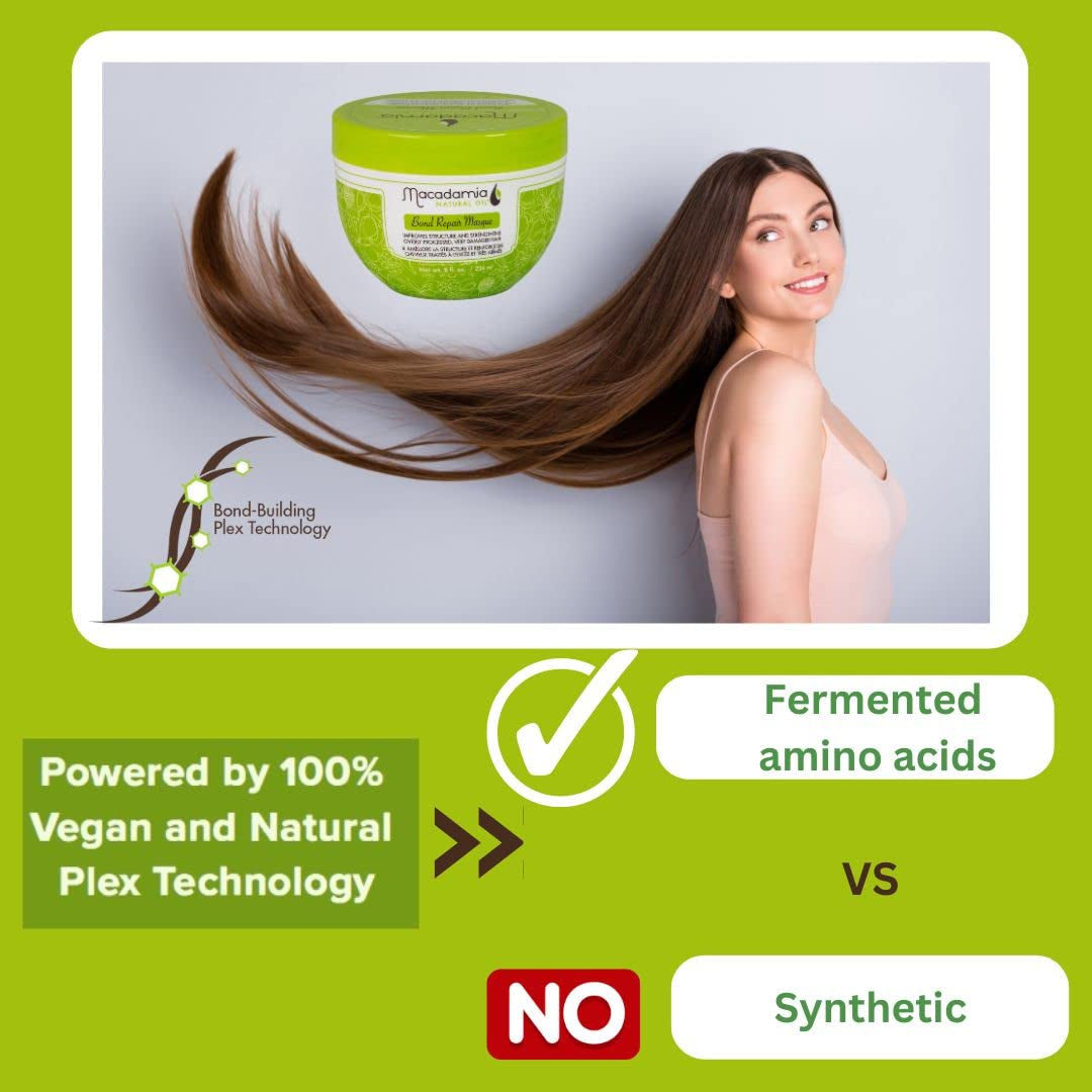 Bond Repair Mask helpt oververwerkt, beschadigd haar te revitaliseren en te versterken, geformuleerd met aminozuren afkomstig uit de natuur - Veganistische en natuurlijke plex-technologie. Naty Shop haarmasker