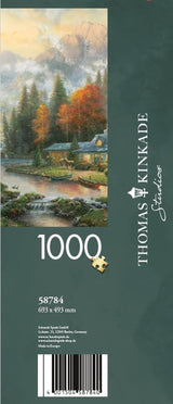 Schmidt Spiele 58784 Thomas Kinkade, Avond aan het Herfstmeer, puzzel 1000 stukjes, kleurrijke puzzel Naty Shop