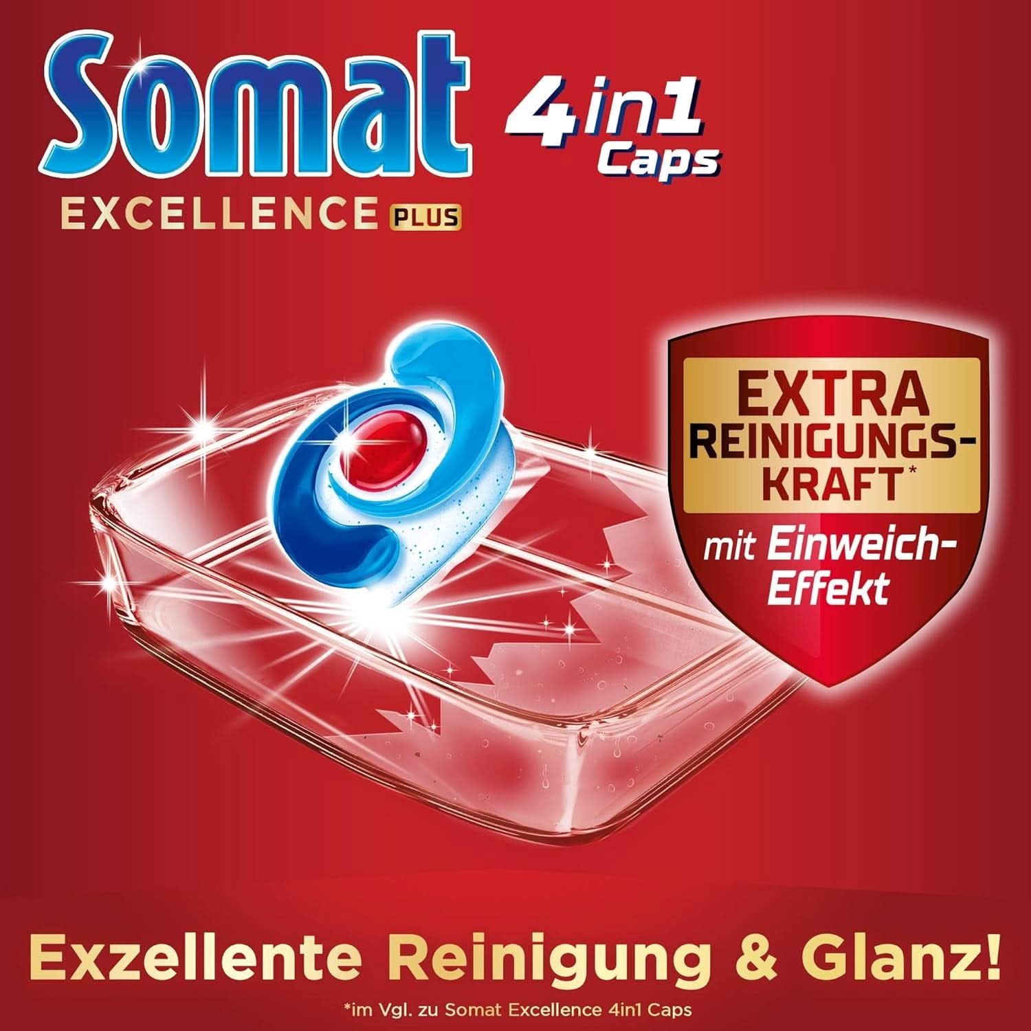 Somat Excellence plus 4In1 Caps (50 Caps), Naty Shop vaatwastabletten