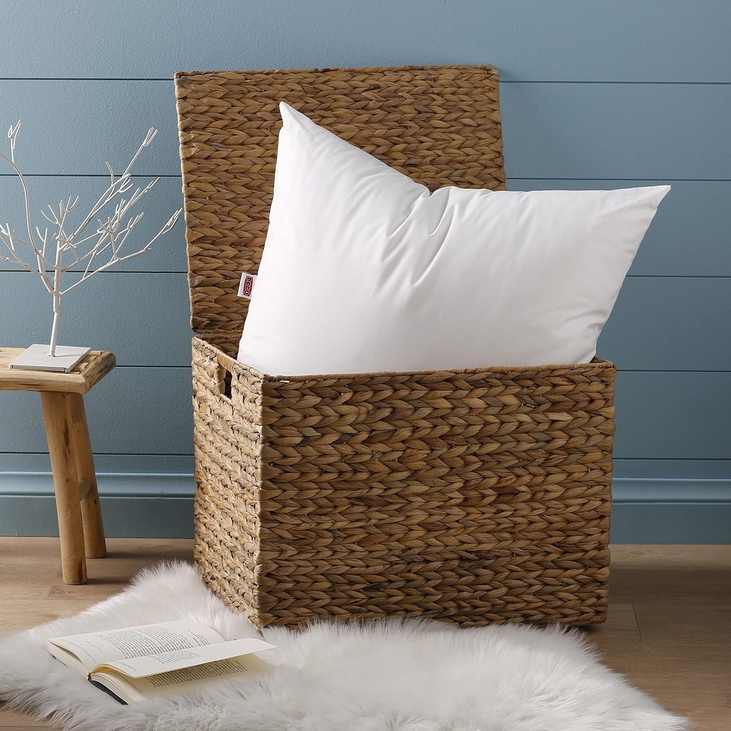 DODO Premium kussen, 60 x 60 cm, medium comfort, Cloud De Douceur kussen | Mijtbestendig en pluizig | Perkaal Katoen + Biezen Machinewasbaar op 40 °C Naty Shop standaard kussens